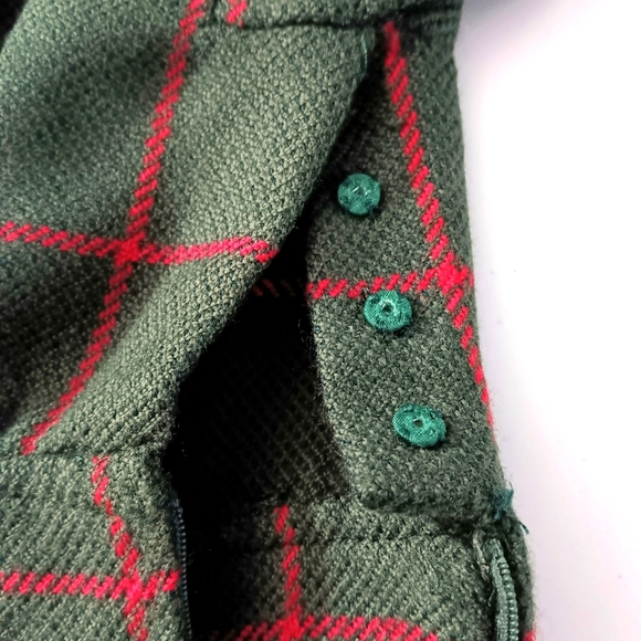 VTG Valentino Boutique! Wool knit houndstooth midi w structured shoulders. Sz 10 - Picture 14 of 16